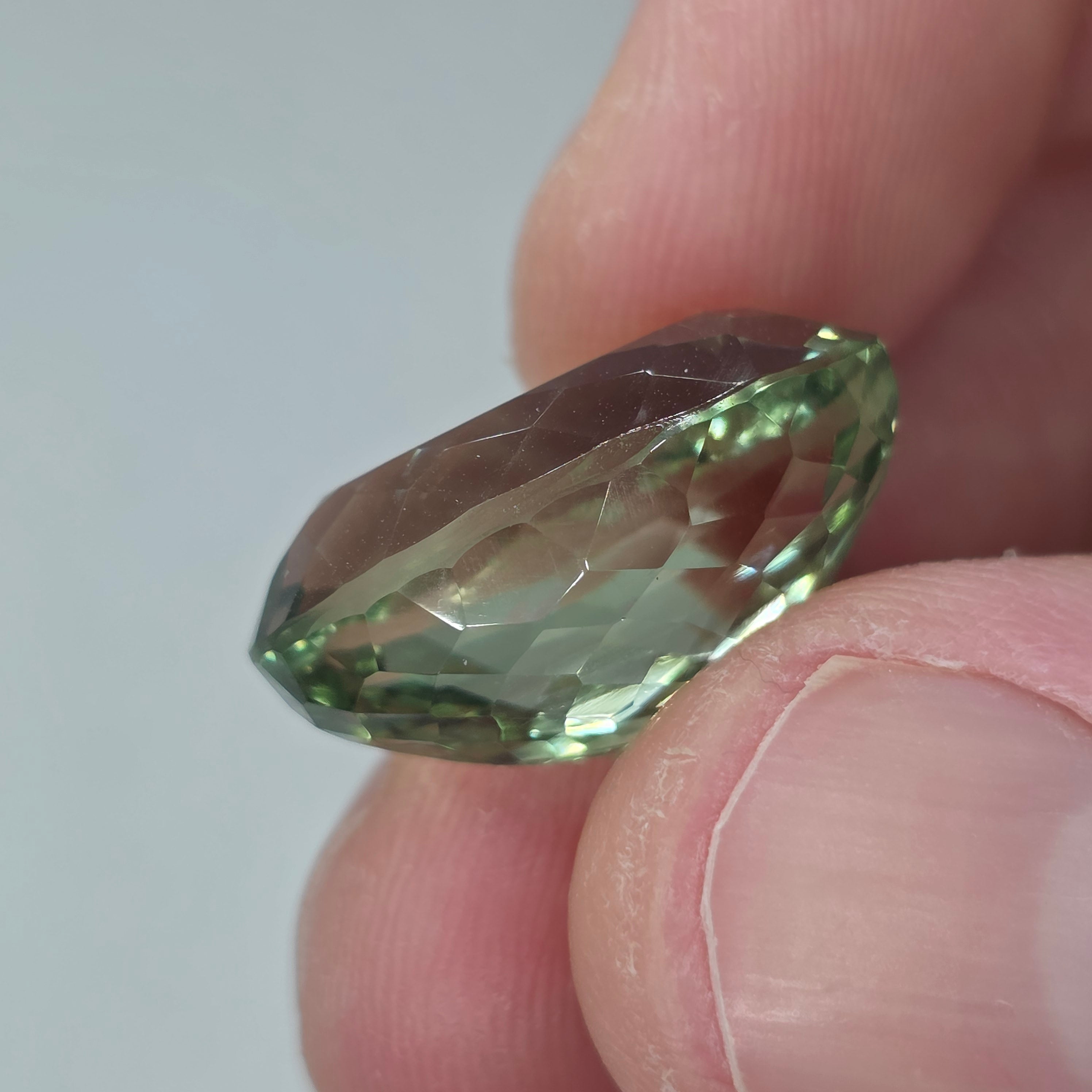 Natural Prasiolite, 21.31 carat