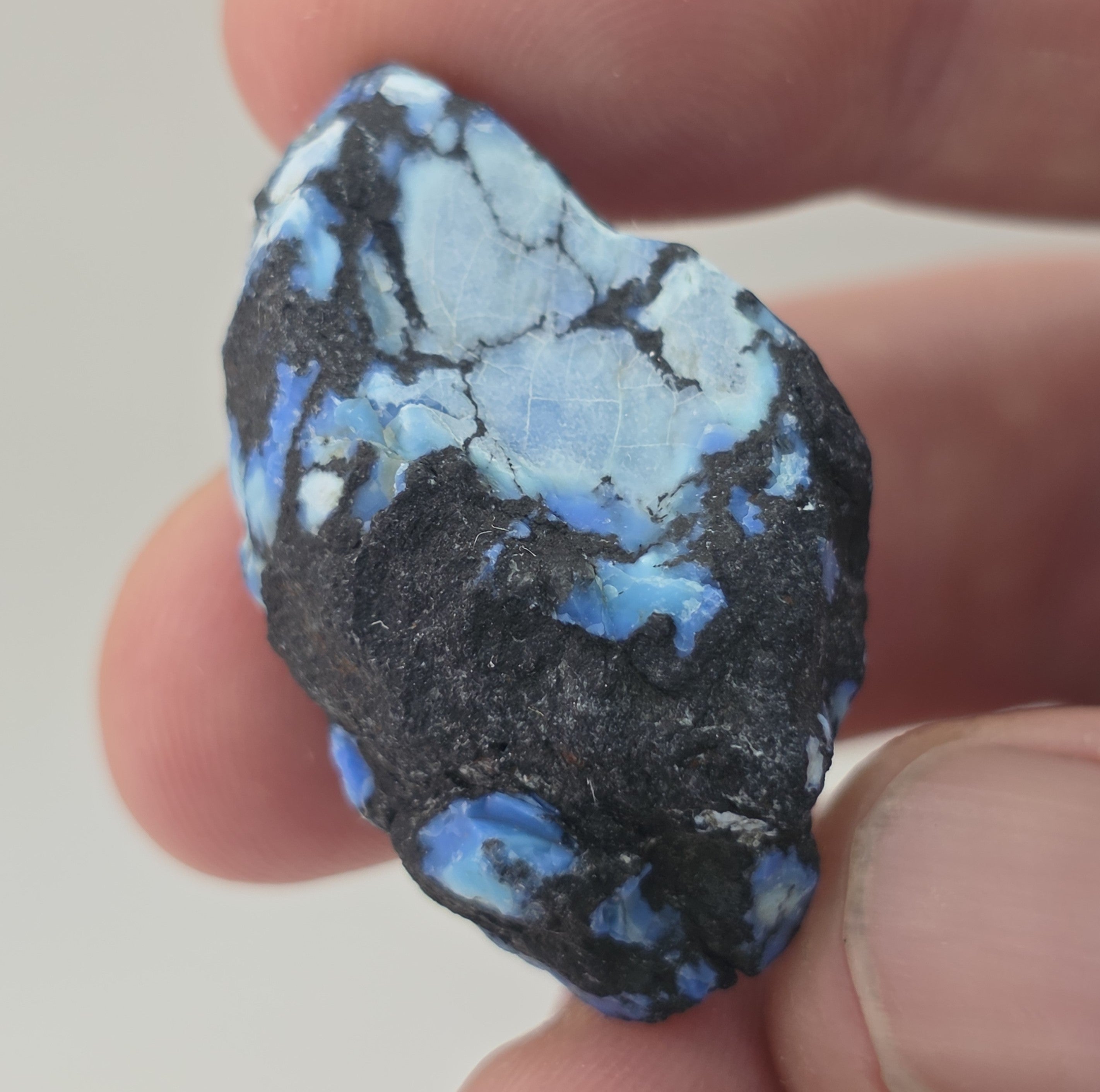 Natural White River Stone(Turquoise), 60.41 carat